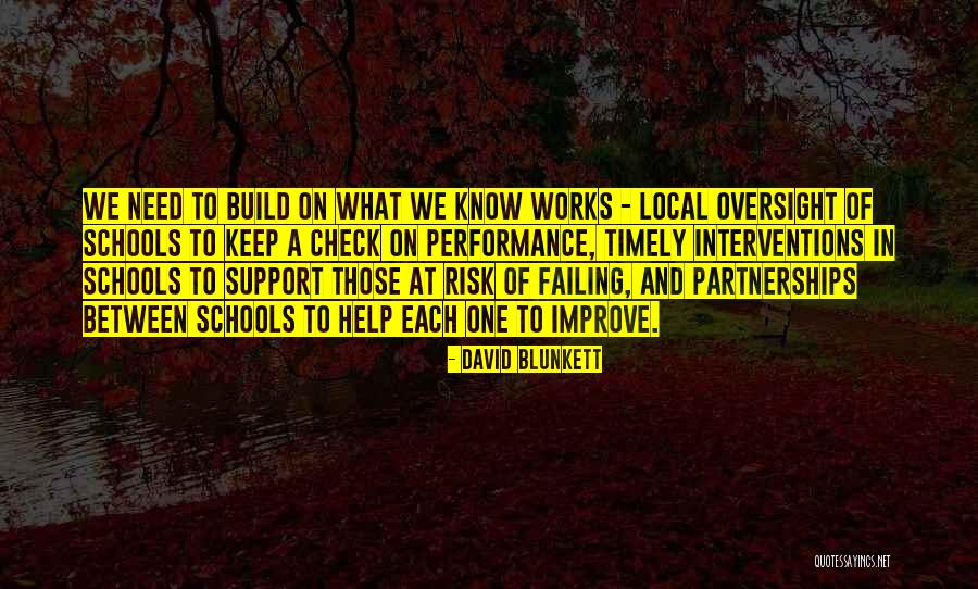 Failing To Help Quotes By David Blunkett