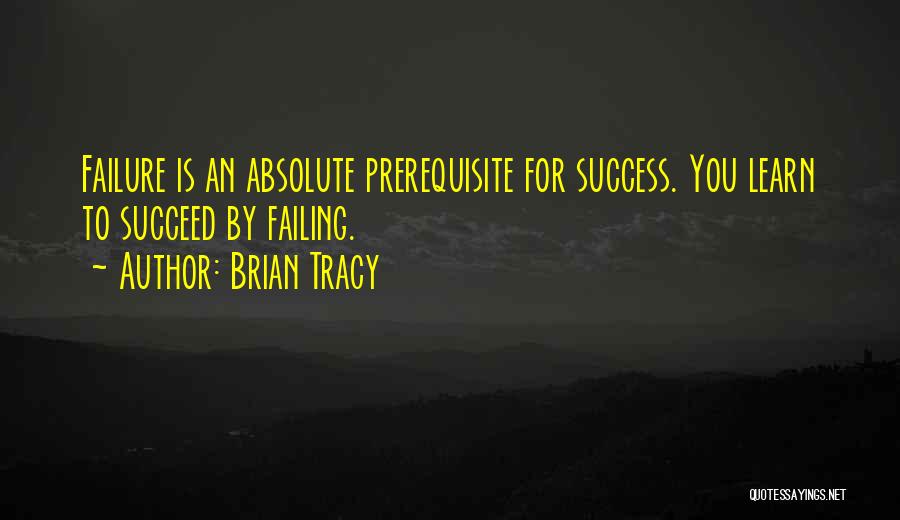 Failing To Learn Quotes By Brian Tracy