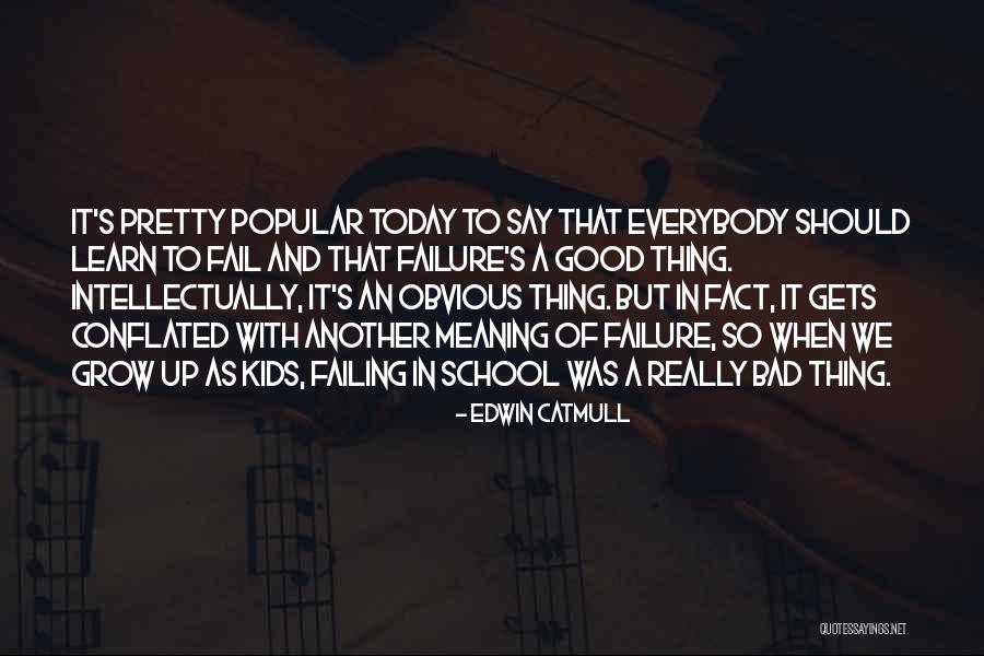 Failing To Learn Quotes By Edwin Catmull Failing To Learn Quotes By Edwin Catmull