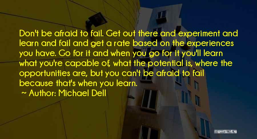 Failing To Learn Quotes By Michael Dell