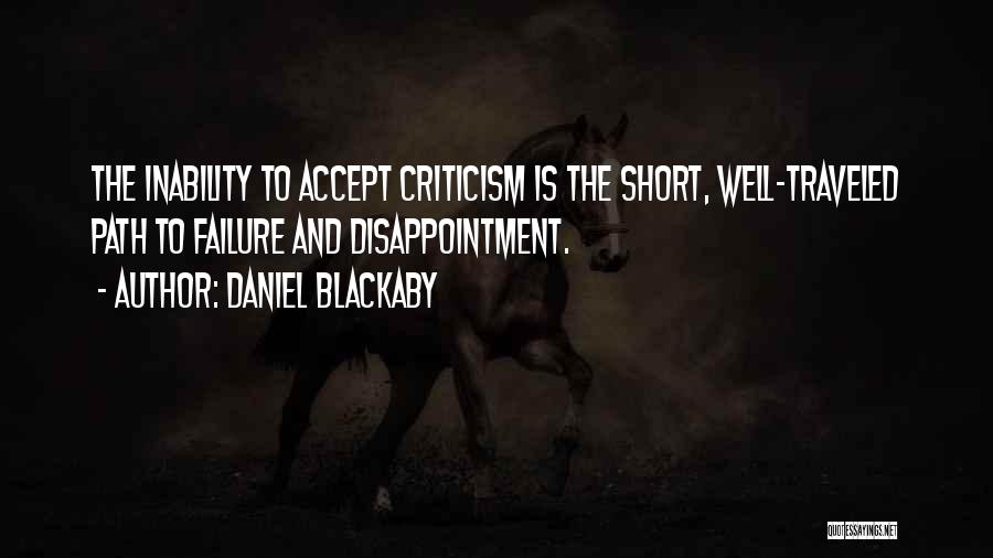Failure And Disappointment Quotes By Daniel Blackaby