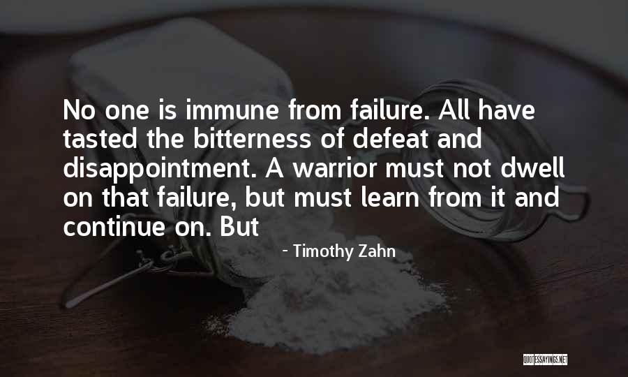 Failure And Disappointment Quotes By Timothy Zahn