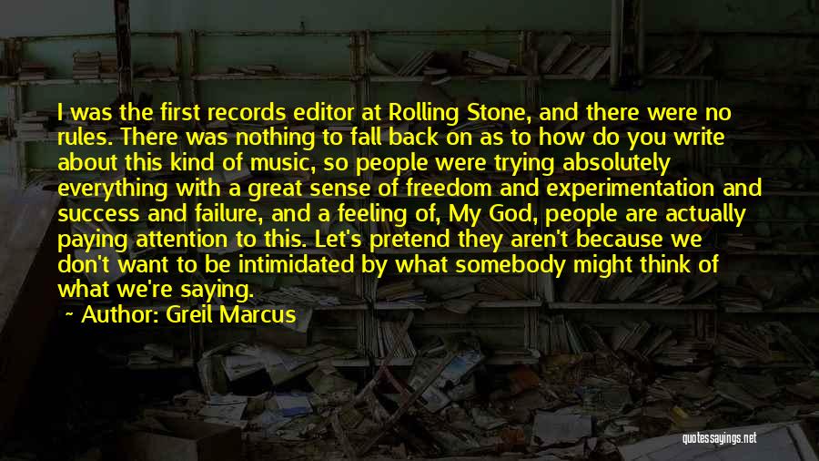 Failure And God Quotes By Greil Marcus