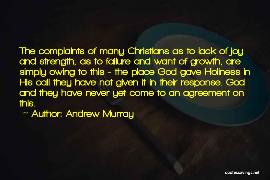 Failure And Growth Quotes By Andrew Murray