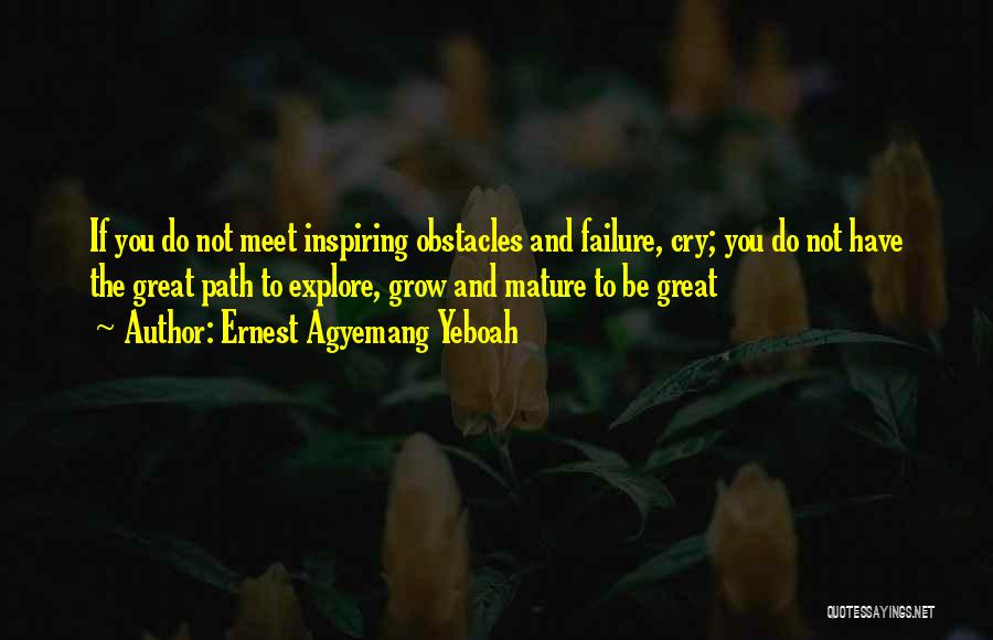 Failure And Growth Quotes By Ernest Agyemang Yeboah