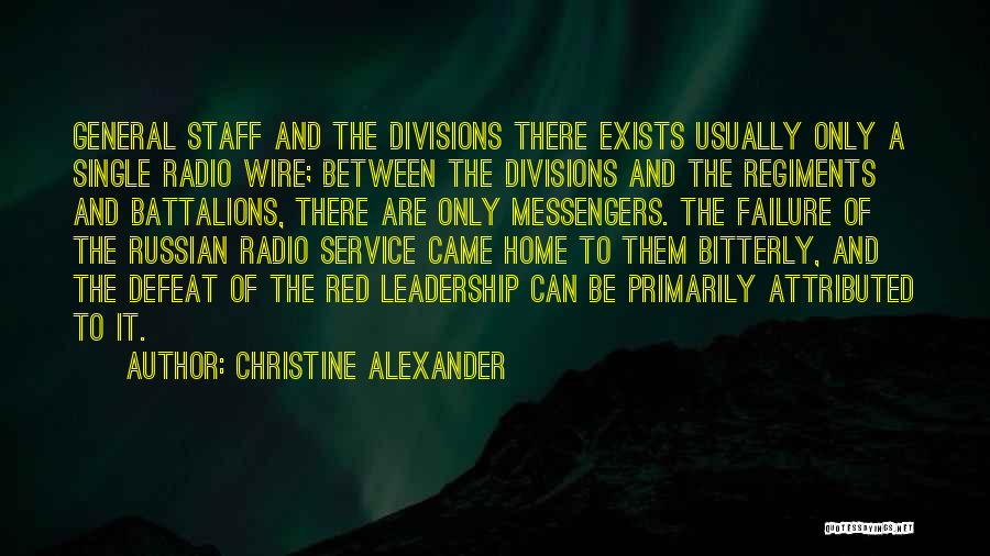 Failure And Leadership Quotes By Christine Alexander