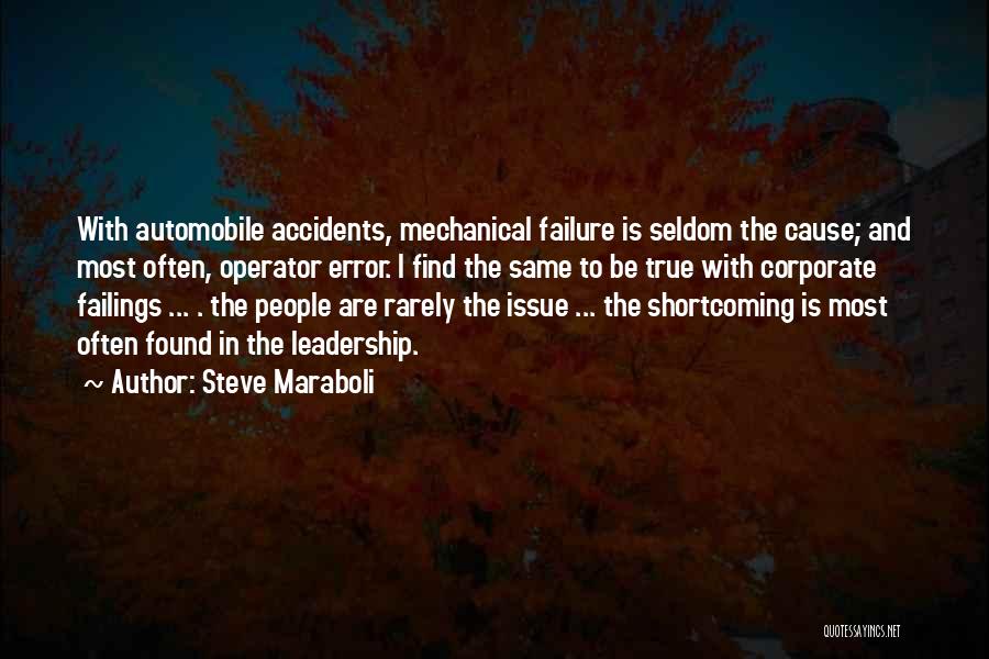 Failure And Leadership Quotes By Steve Maraboli