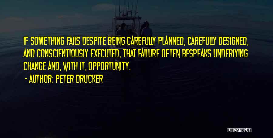 Failure And Opportunity Quotes By Peter Drucker