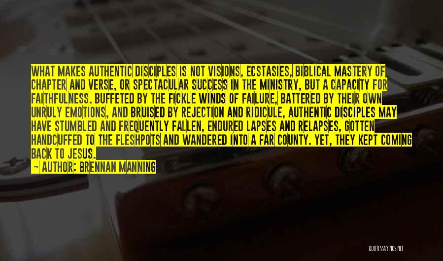 Failure And Rejection Quotes By Brennan Manning