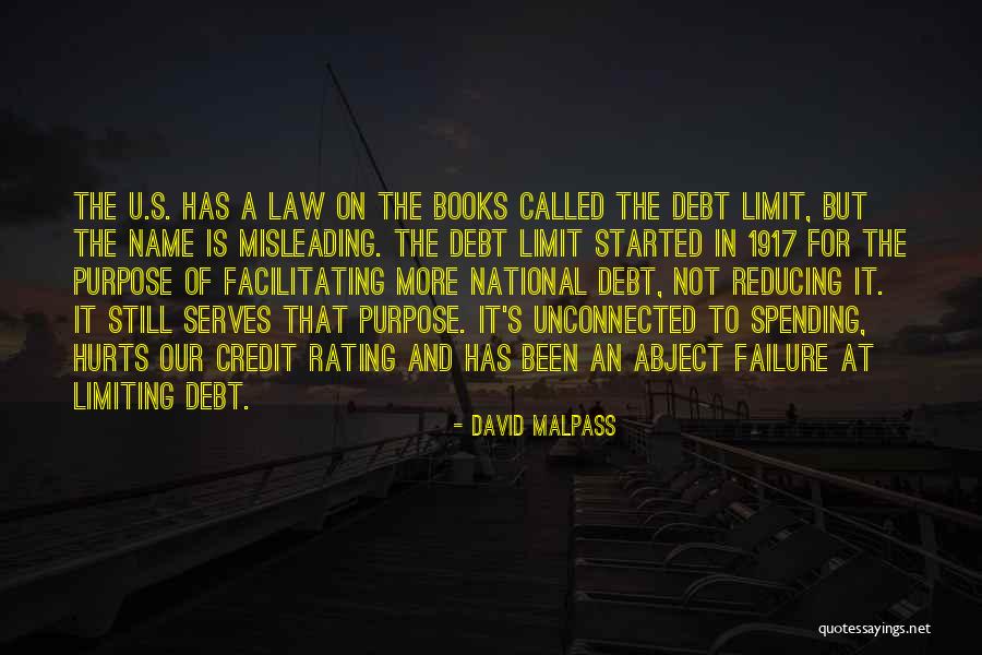 Failure From Books Quotes By David Malpass