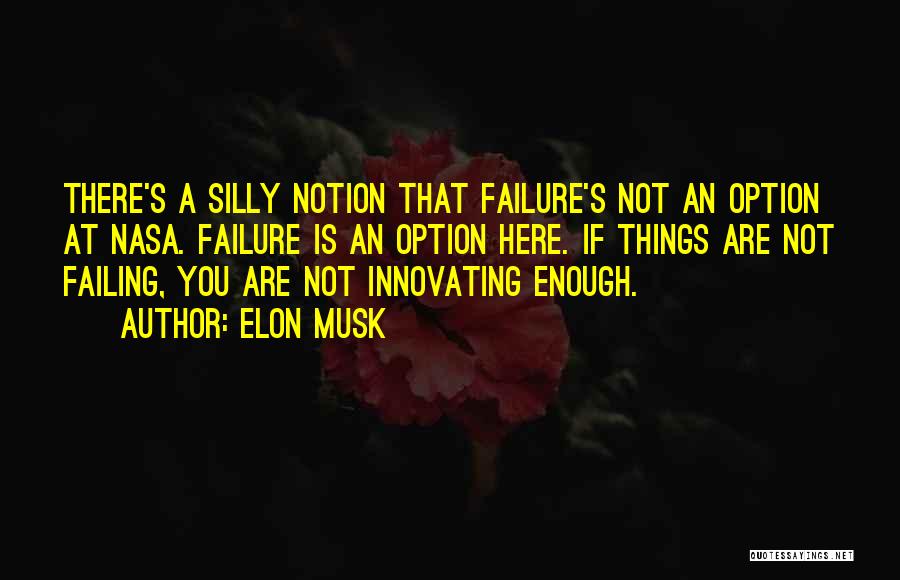 Failure Is Not An Option Quotes By Elon Musk