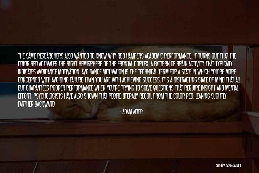 Failure Motivation Quotes By Adam Alter Failure Motivation Quotes By Adam Alter