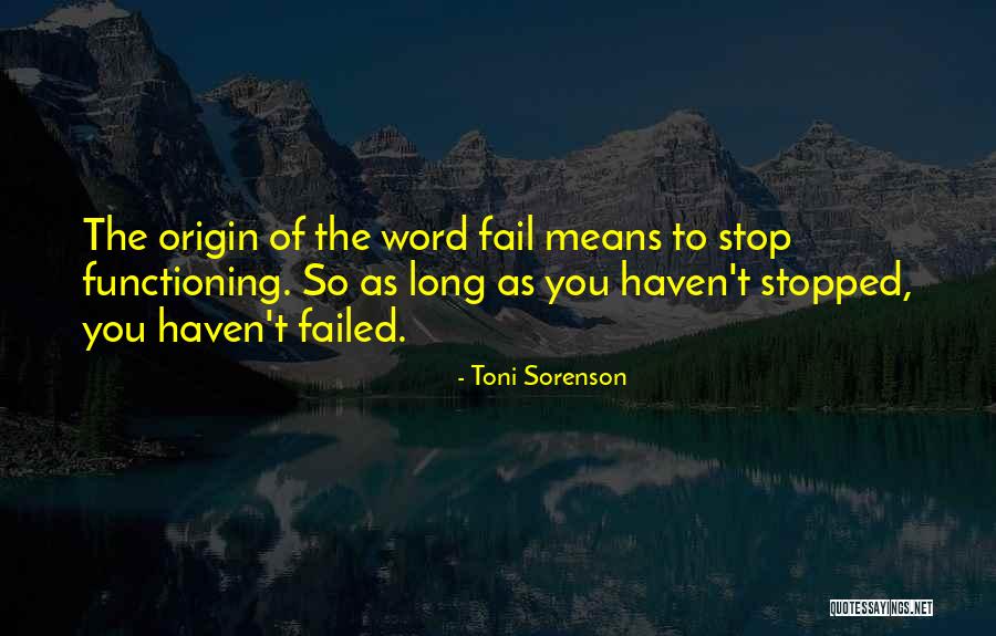 Failure Motivation Quotes By Toni Sorenson Failure Motivation Quotes By Toni Sorenson