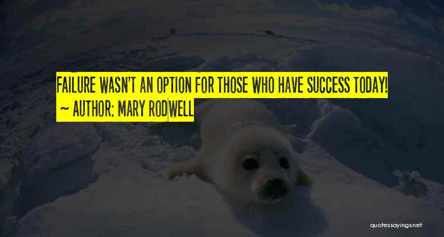 Failure Motivational Quotes By Mary Rodwell