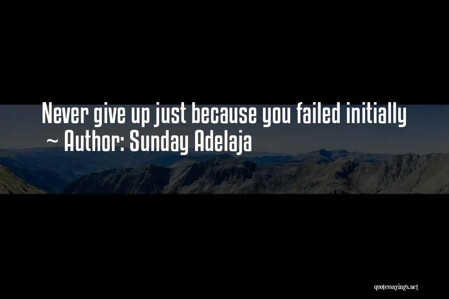 Failure Never Give Up Quotes By Sunday Adelaja