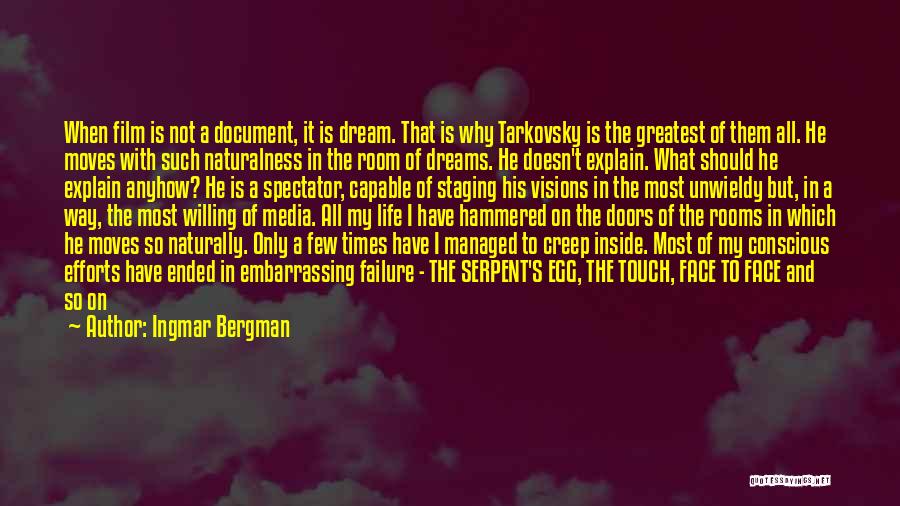 Failure Of Dream Quotes By Ingmar Bergman
