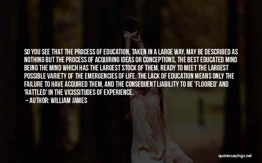 Failure Of Education Quotes By William James