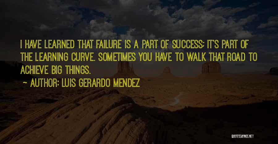 Failure To Achieve Success Quotes By Luis Gerardo Mendez