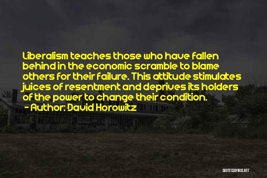 Failure To Change Quotes By David Horowitz