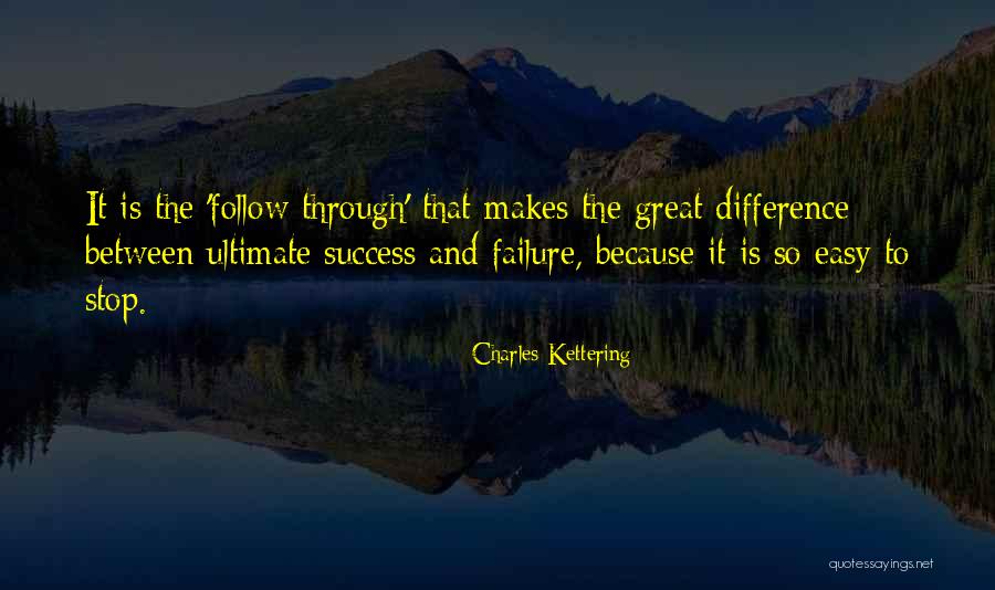 Failure To Follow Through Quotes By Charles Kettering Failure To Follow Through Quotes By Charles Kettering
