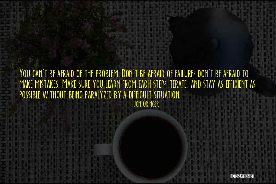 Failure To Learn From Mistakes Quotes By Jon Oringer Failure To Learn From Mistakes Quotes By Jon Oringer