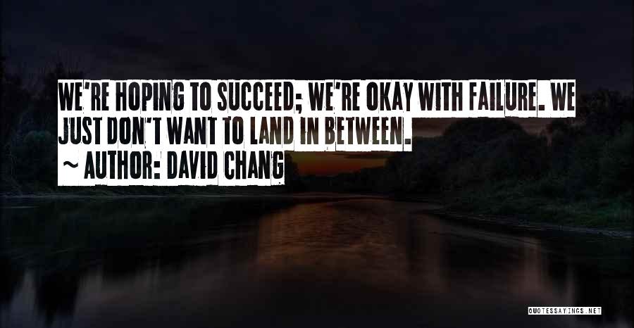 Failure To Succeed Quotes By David Chang