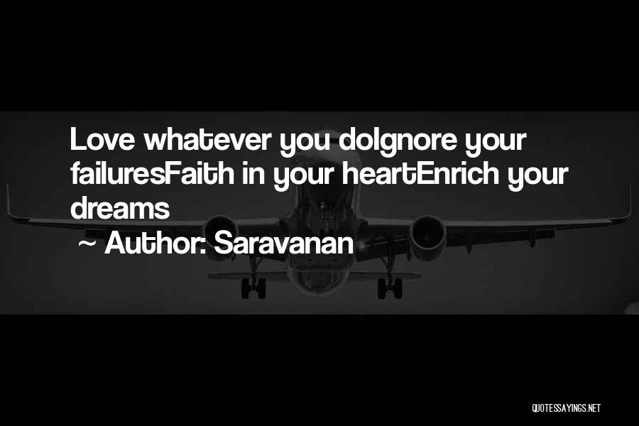 Failures In Love Quotes By Saravanan