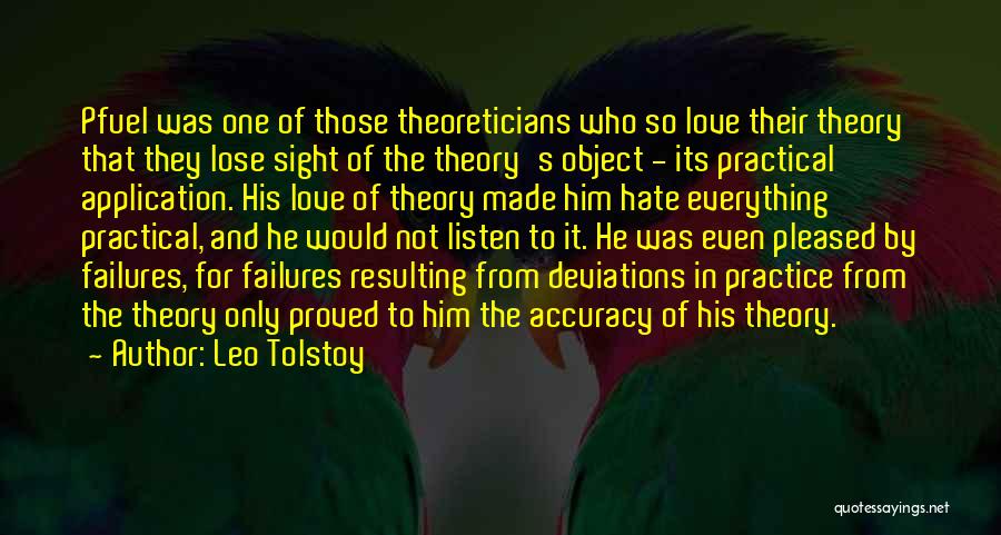 Failures Of Love Quotes By Leo Tolstoy