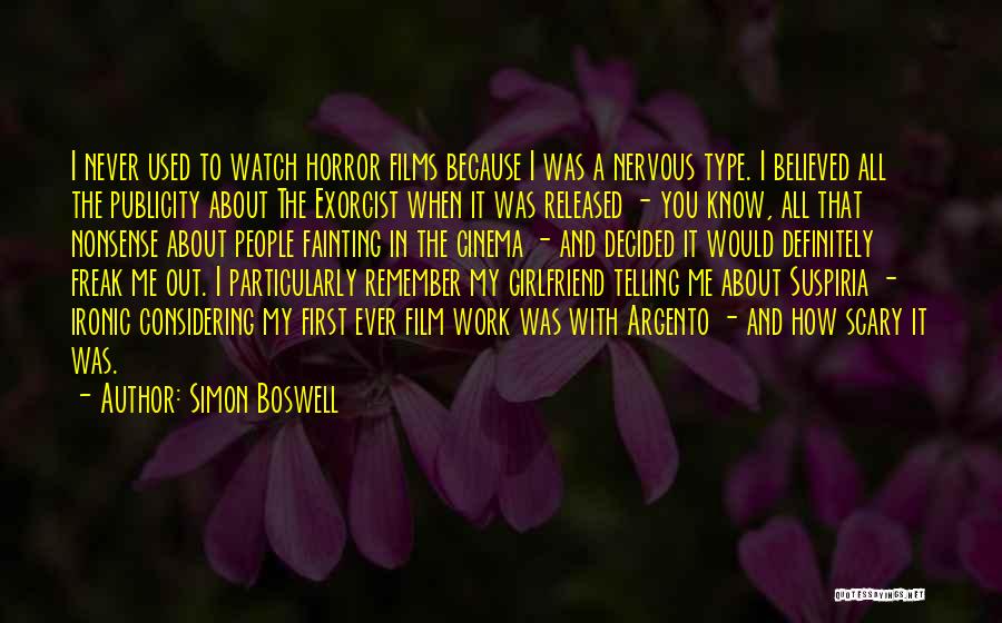 Fainting Quotes By Simon Boswell