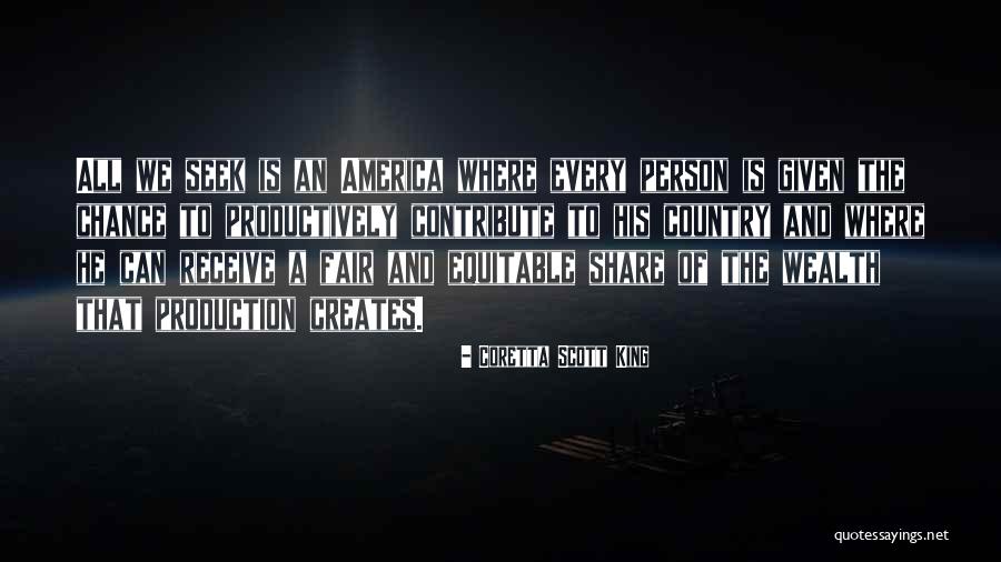 Fair Share Quotes By Coretta Scott King Fair Share Quotes By Coretta Scott King