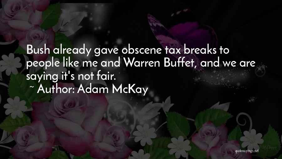 Fair Tax Quotes By Adam McKay