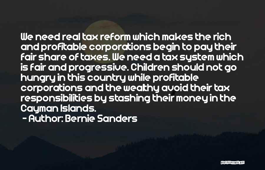 Fair Tax Quotes By Bernie Sanders