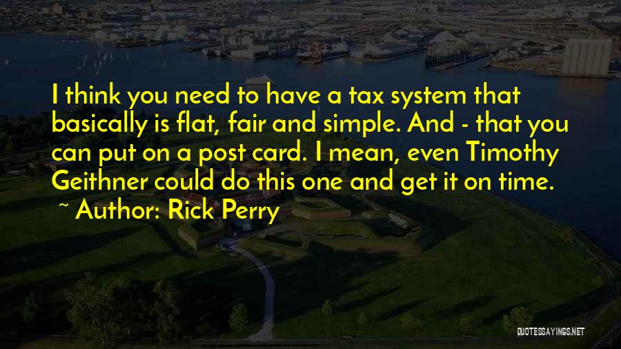 Fair Tax Quotes By Rick Perry