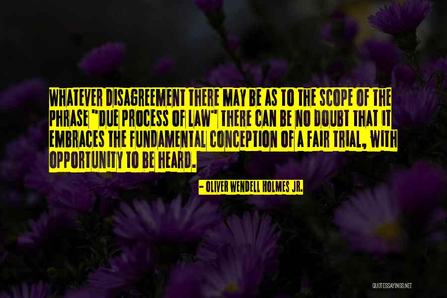 Fair Trial Quotes By Oliver Wendell Holmes Jr. Fair Trial Quotes By Oliver Wendell Holmes Jr.