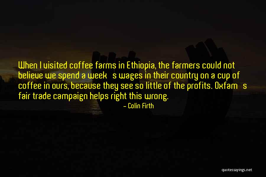 Fair Wages Quotes By Colin Firth