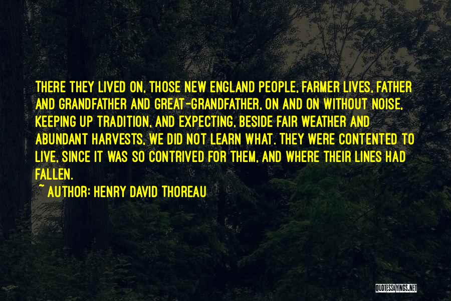 Fair Weather Quotes By Henry David Thoreau