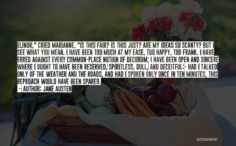 Fair Weather Quotes By Jane Austen