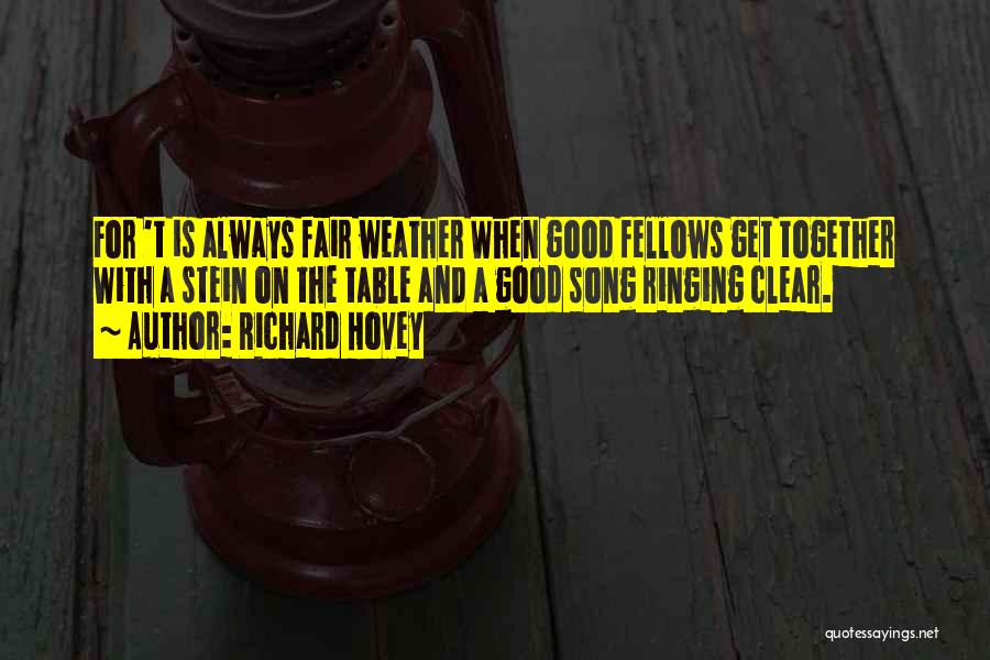 Fair Weather Quotes By Richard Hovey