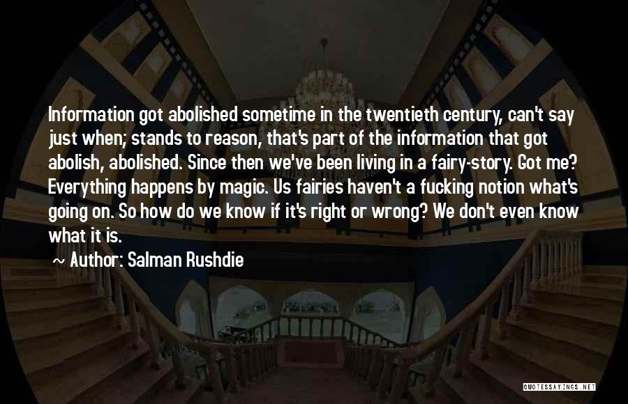 Fairy Magic Quotes By Salman Rushdie