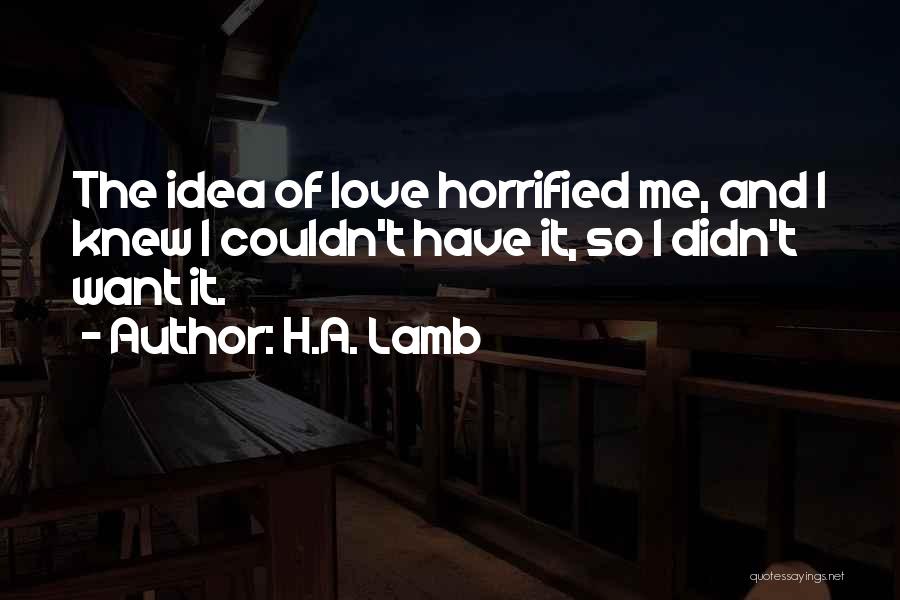 Fairy Tales And Love Quotes By H.A. Lamb
