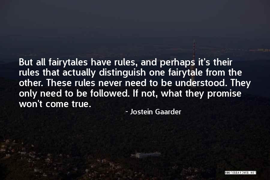 Fairytale Love Quotes By Jostein Gaarder