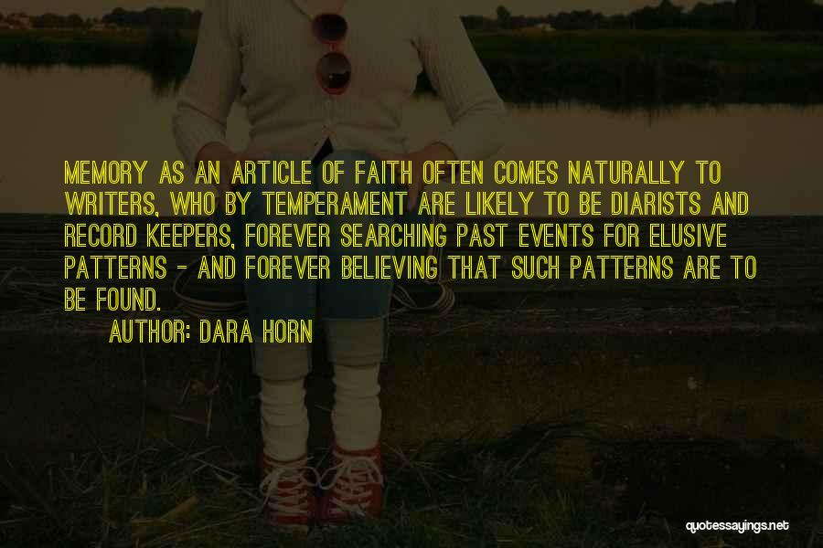 Faith And Believing In Yourself Quotes By Dara Horn