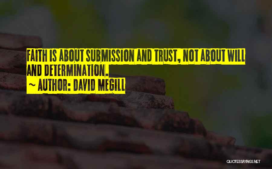 Faith And Determination Quotes By David Megill