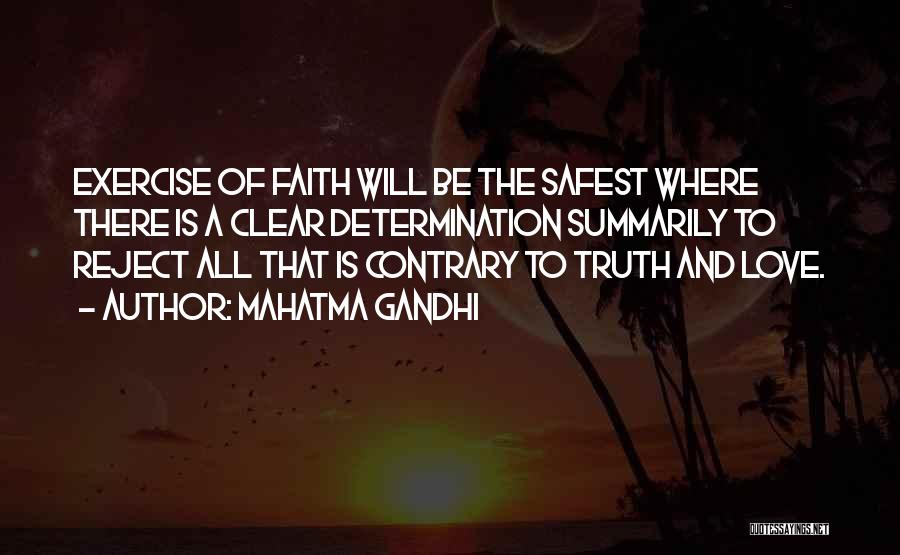 Faith And Determination Quotes By Mahatma Gandhi