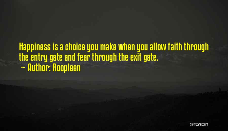 Faith And Determination Quotes By Roopleen