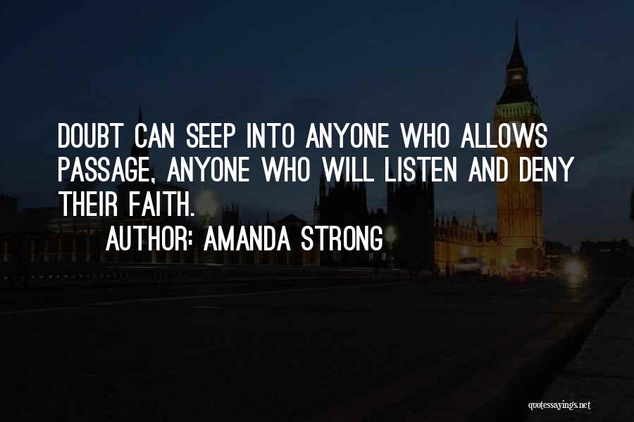 Faith And Inspirational Quotes By Amanda Strong