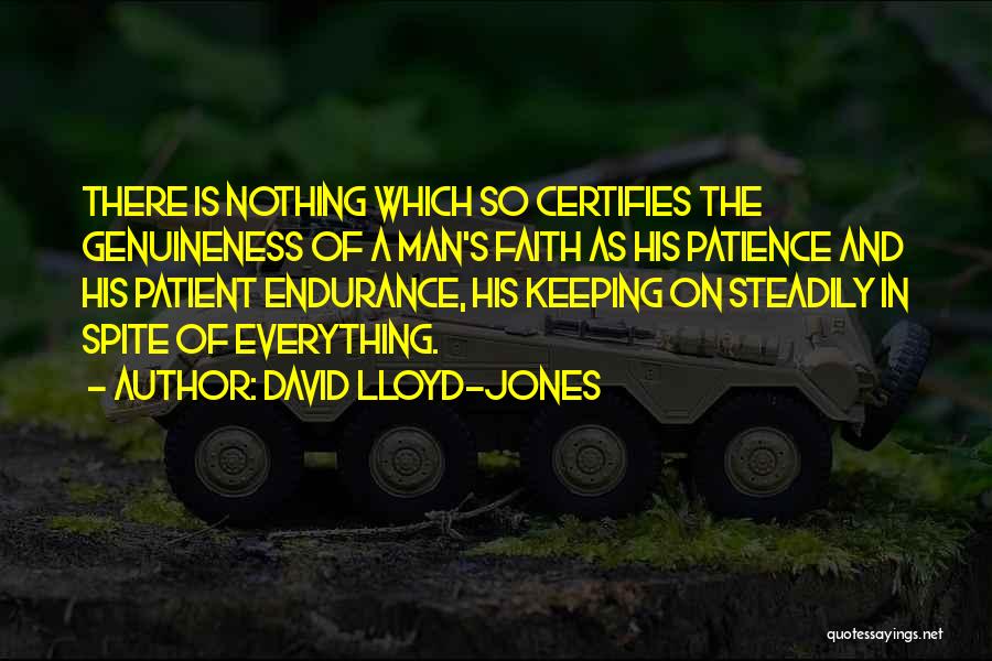 Faith And Patience Quotes By David Lloyd-Jones