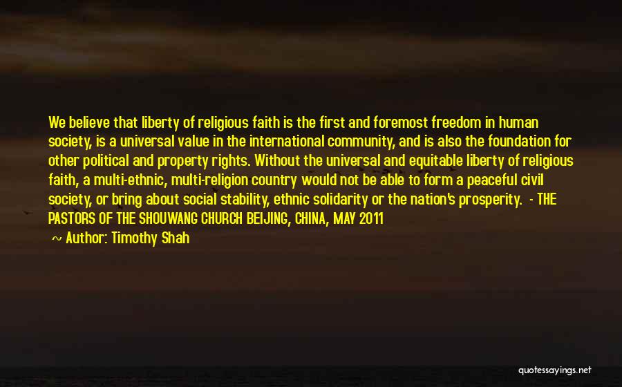 Faith And Religion Quotes By Timothy Shah