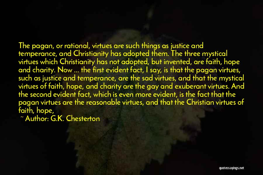Faith Hope And Charity Quotes By G.K. Chesterton