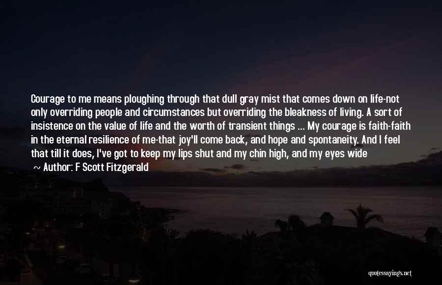 Faith Hope And Courage Quotes By F Scott Fitzgerald